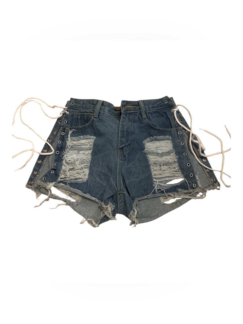 Jean Shorts with Tie sides